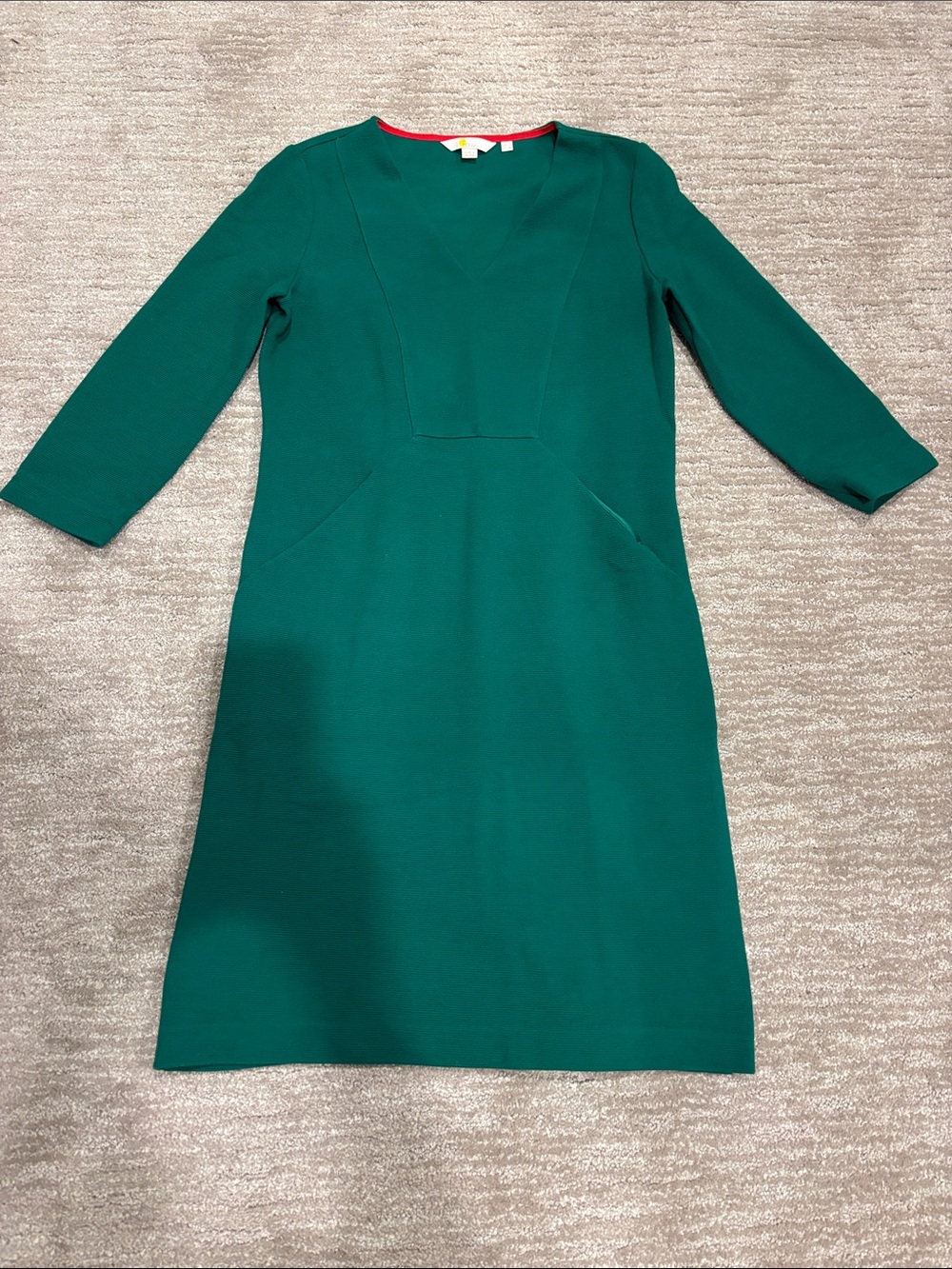 Boden Kelly Green dress size 8. Textured